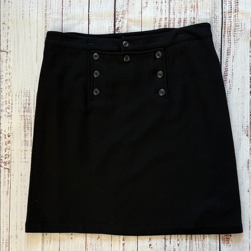 Old Navy Classic Black Wool Blend Pencil Skirt 12